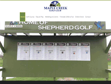Tablet Screenshot of maplecreekgolf-shepherd.com